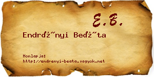 Endrényi Beáta névjegykártya